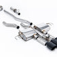 Milltek SSXHO316 Honda / Acura Cat-Back Part-Resonated (Mid Volume Level) With 3 X GT-115 Cerakote Black Trims (Inc. Integra)