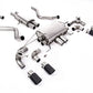 Milltek SSXLR172 Land Rover / Range Rover Cat-Back Valved System With Quad Jet-90 Carbon Trims - Resonated (Inc. Defender)