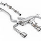 Milltek SSXTY151 Toyota 76.2mm / 3' Non Resonated Primary Cat-Back (Loudest) With Brushed Titanium Gt Tips (Inc. Corolla)