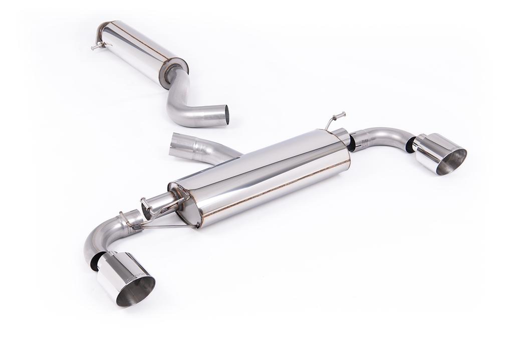MillTek-SSXTY200-Particulate Filter-back 3' / 76mm Resonated OPF/GPF Back System with GT-115 Polished Trims - ECE Approved | ML Performance Car Parts
