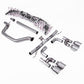 Milltek SSXVW694 Volkswagen Cat-Back Golf R Style - Race (Loudest) With Titanium GT-115 Tips (Inc. Golf)