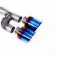 Milltek SSXVW695 Volkswagen Cat Back Golf R Style - Race (Loudest) With Burnt / Blue Titanium Gt-115 Tips (Inc. Golf)