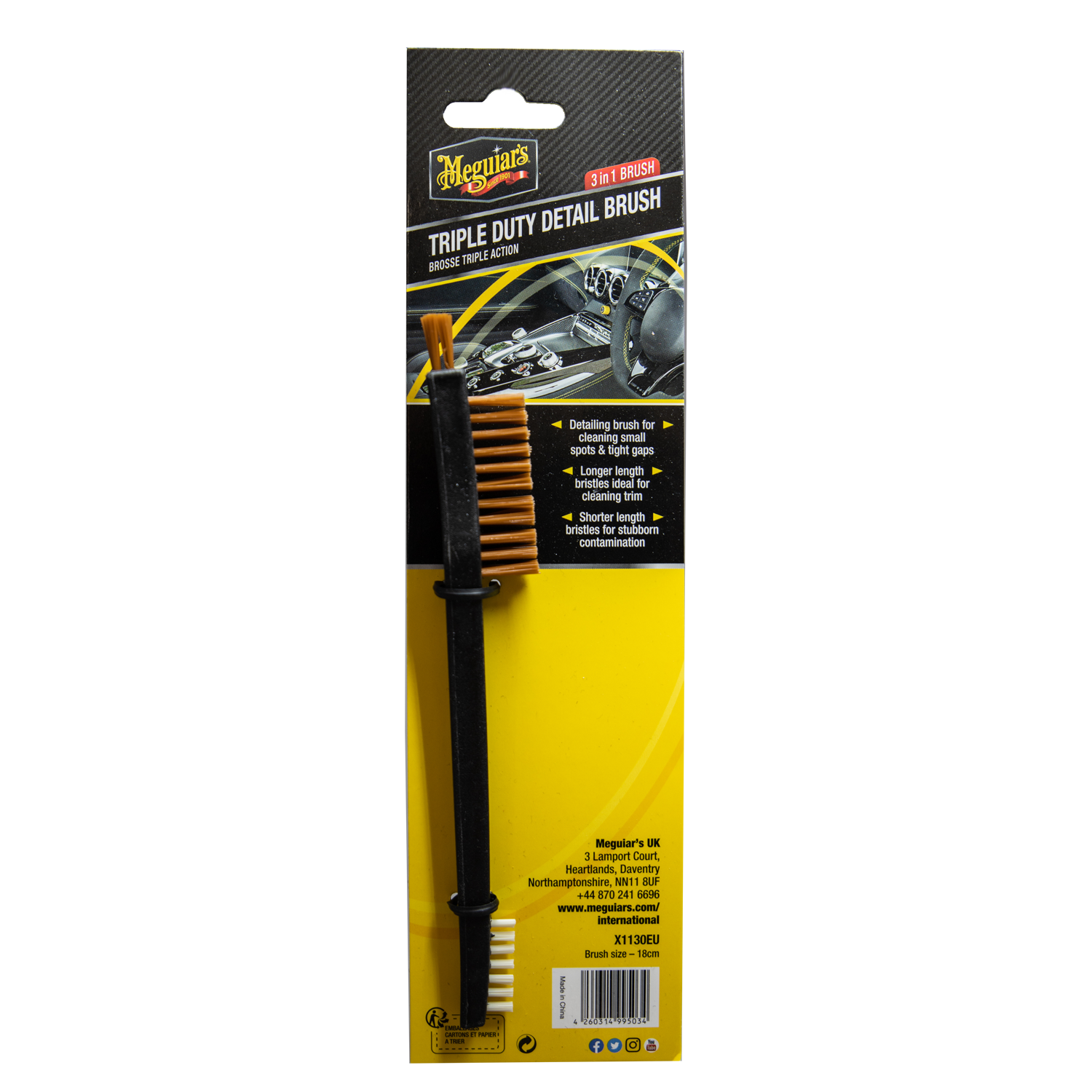 Meguiars X1130EU Triple Duty Detail Brush