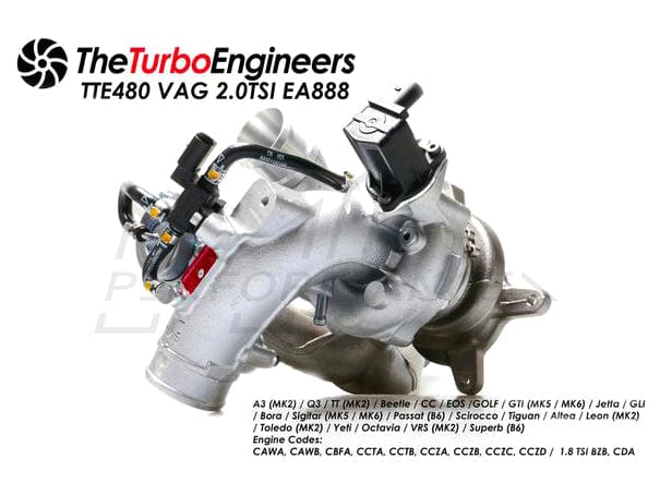 TTE VW 2.0T TSI Turbocharger Upgrade TTE480 EA888 Gen1 (Golf GTI Leon FR Scirocoo) - Duco Car Parts UK