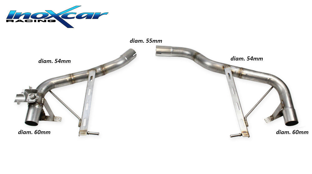 InoXcar VALV.MACAN.08 PORSCHE MACAN T 2.0 TFSI Rear Without Silencer R+L + Valve With Assembly Of Original Engine (Exclusive Assembly With Original End Pipe) 1 | Duco Car Parts UK Car Parts