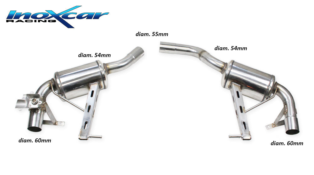 InoXcar VALV.MACAN.07 PORSCHE MACAN T 2.0 TFSI 08 Rear Silencer R+L + Valve With Assembly Of Original Engine (Exclusive Assembly With Original End Pipe) 1 | Duco Car Parts UK Car Parts