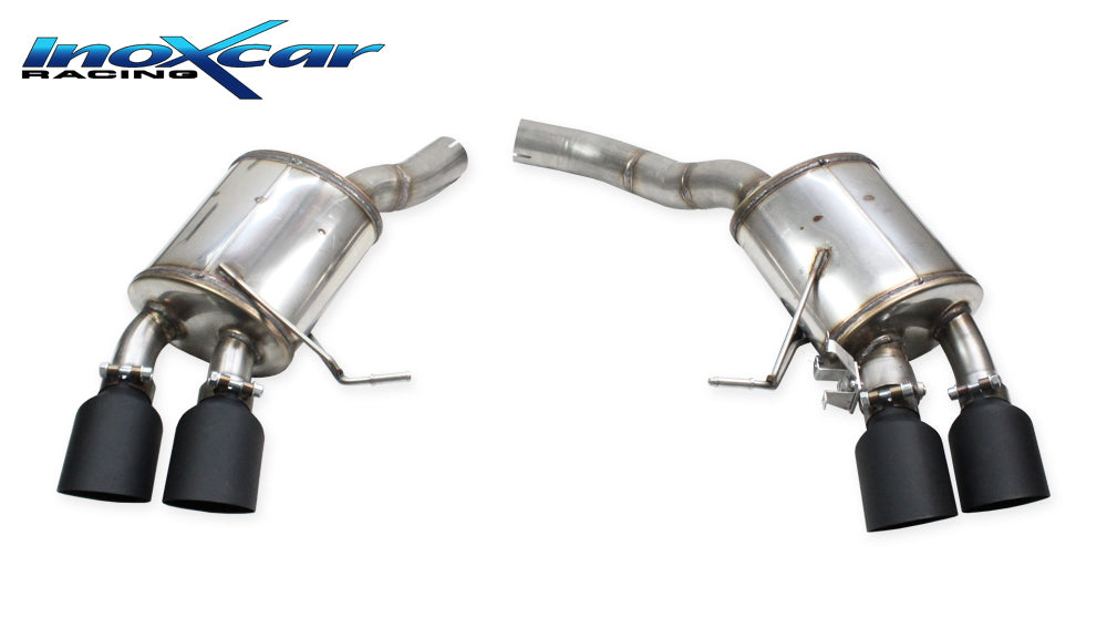 InoXcar VALV.MACAN.10.114CBLACK Porsche Macan S Serie Rear Silencer With End Pipe 2 X Diam. 114 Racing Black Ceramic R+L + Valve Assembly With Original Electric Engine 1 | Duco Car Parts UK Car Parts