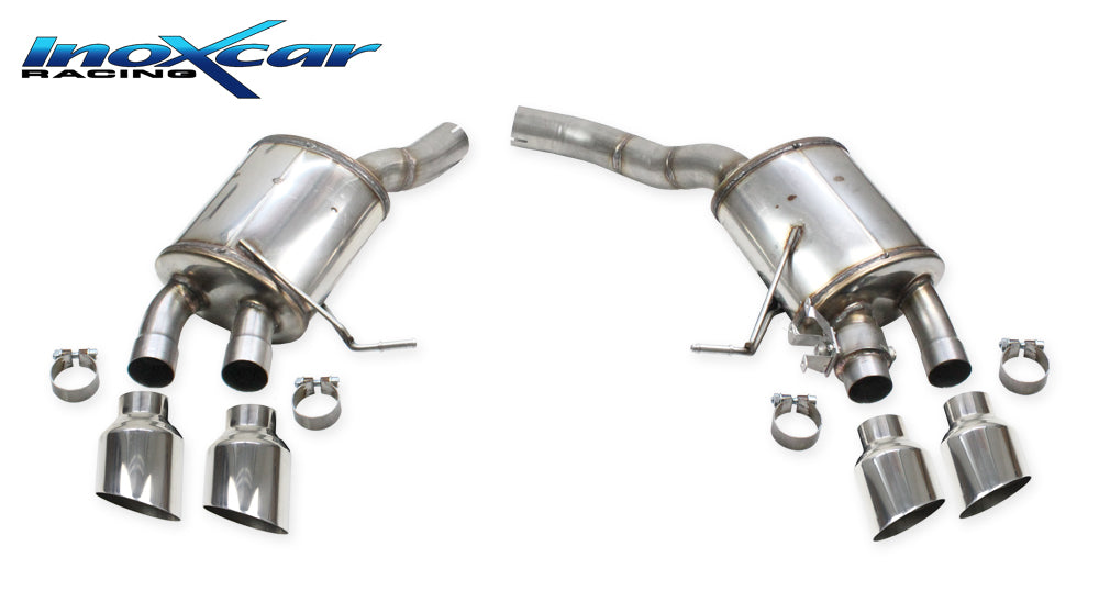 InoXcar VALV.MACAN.10.114R Porsche Macan S Serie Rear Silencer With End Pipe 2 X Diam. 114 Racing R+L + Valve Assembly With Original Electric Engine 1 | Duco Car Parts UK Car Parts