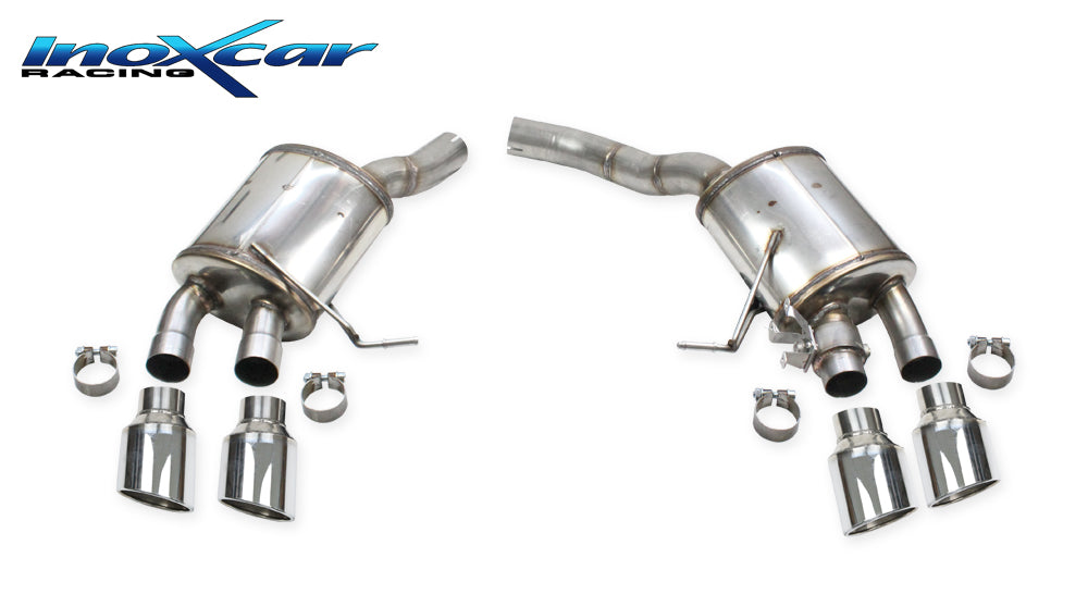 InoXcar VALV.MACAN.10.XR11 Porsche Macan S Serie Rear Silencer With End Pipe 2 X Diam. 110 X-Race R+L + Valve Assembly With Original Electric Engine 1 | Duco Car Parts UK Car Parts