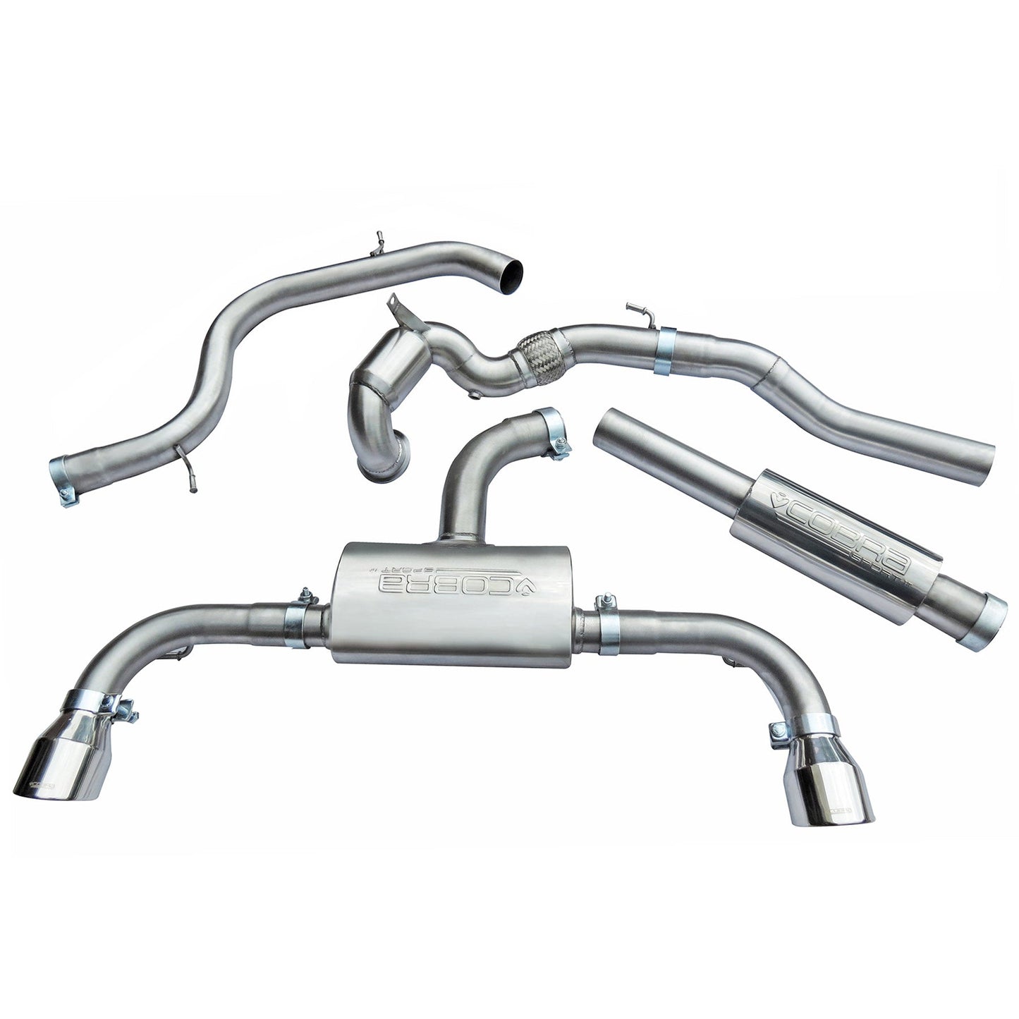 Cobra Exhaust VW Golf GTI (Mk7.5) 2.0 TSI (5G) (17-20) Turbo Back Performance Exhaust | Duco Car Parts UK Car Parts
