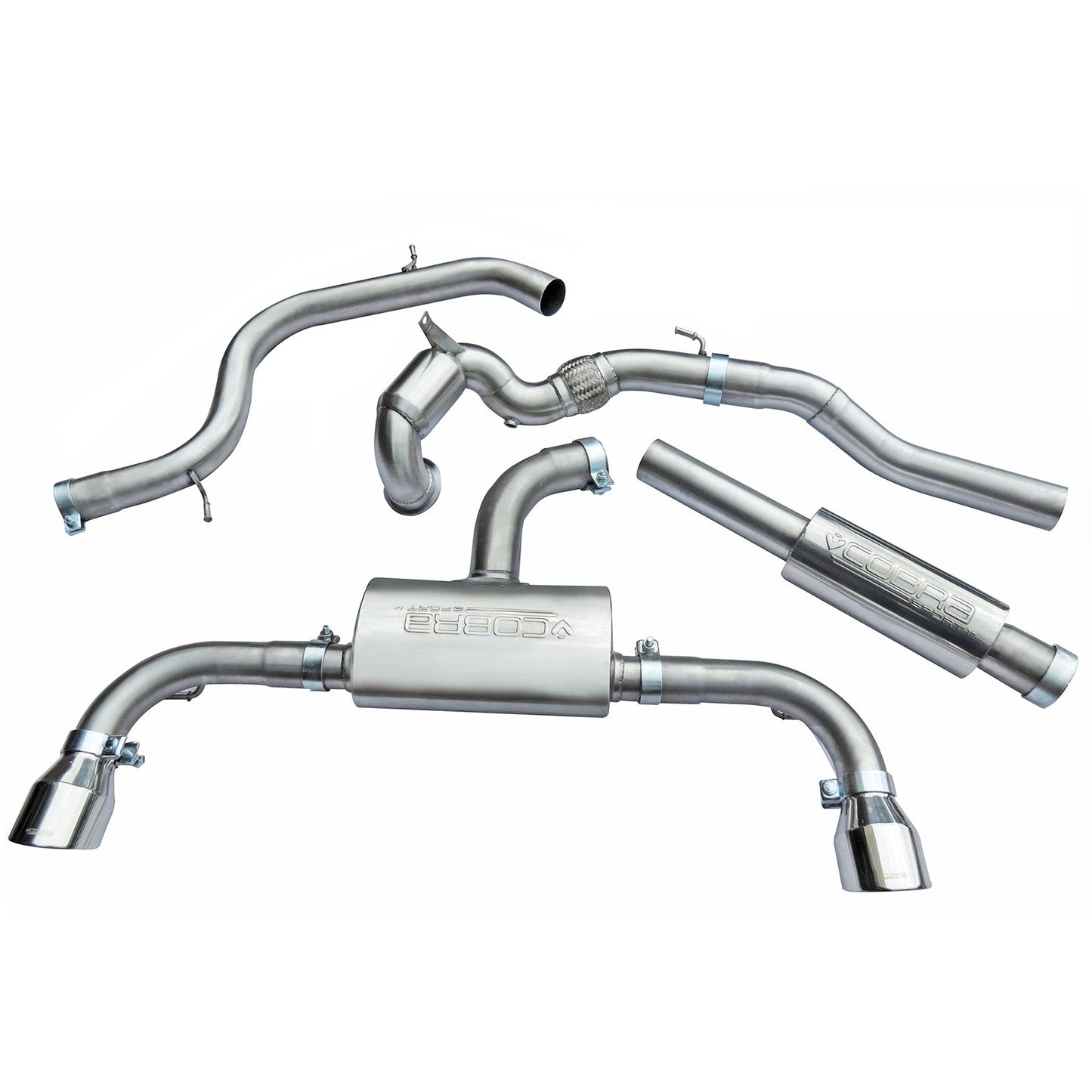 Cobra Exhaust VW Golf GTI (Mk7) 2.0 TSI (5G) (12-17) Turbo Back Performance Exhaust | Duco Car Parts UK Car Parts