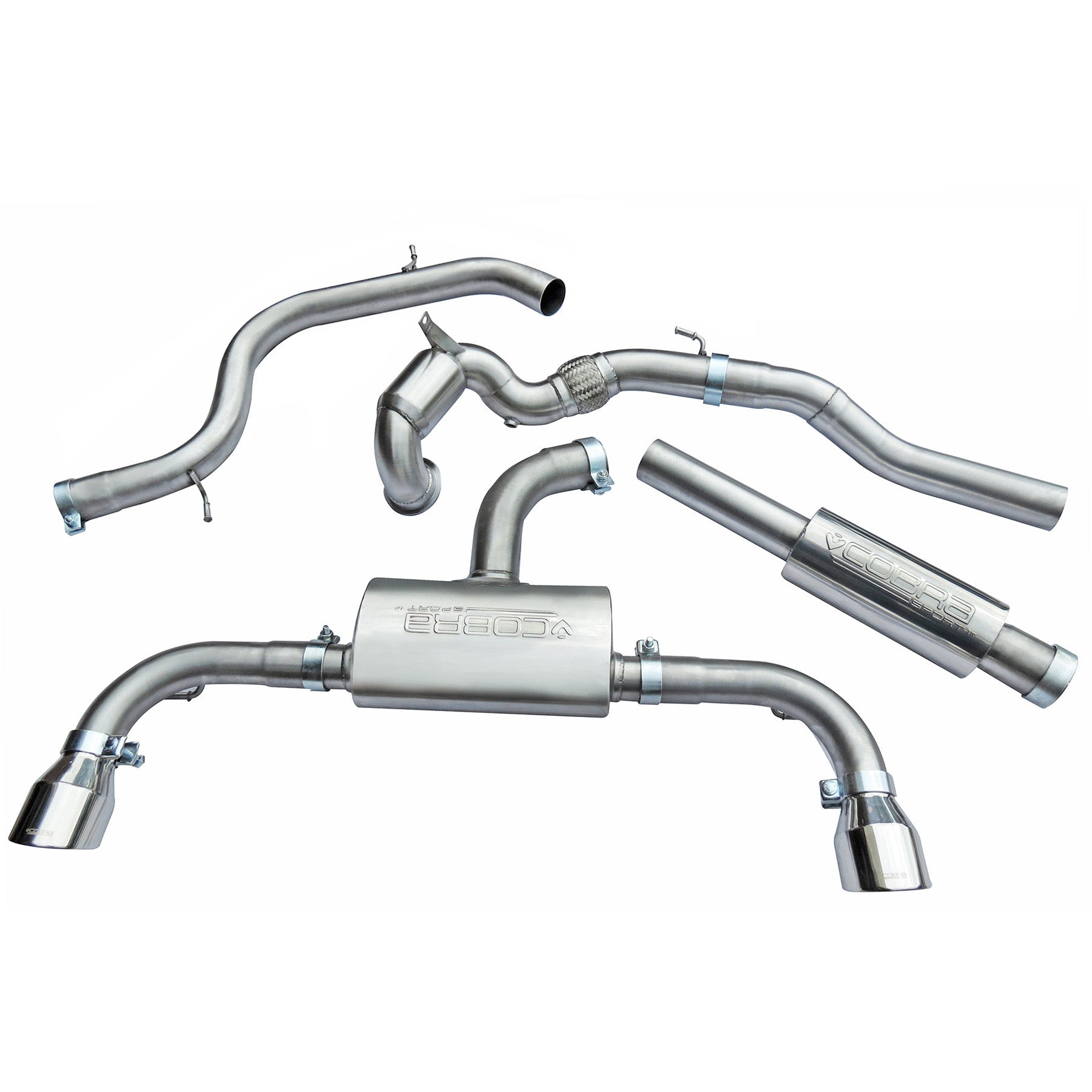 Cobra Exhaust VW Golf GTI (Mk7) 2.0 TSI (5G) (12-17) Turbo Back Performance Exhaust | Duco Car Parts UK Car Parts