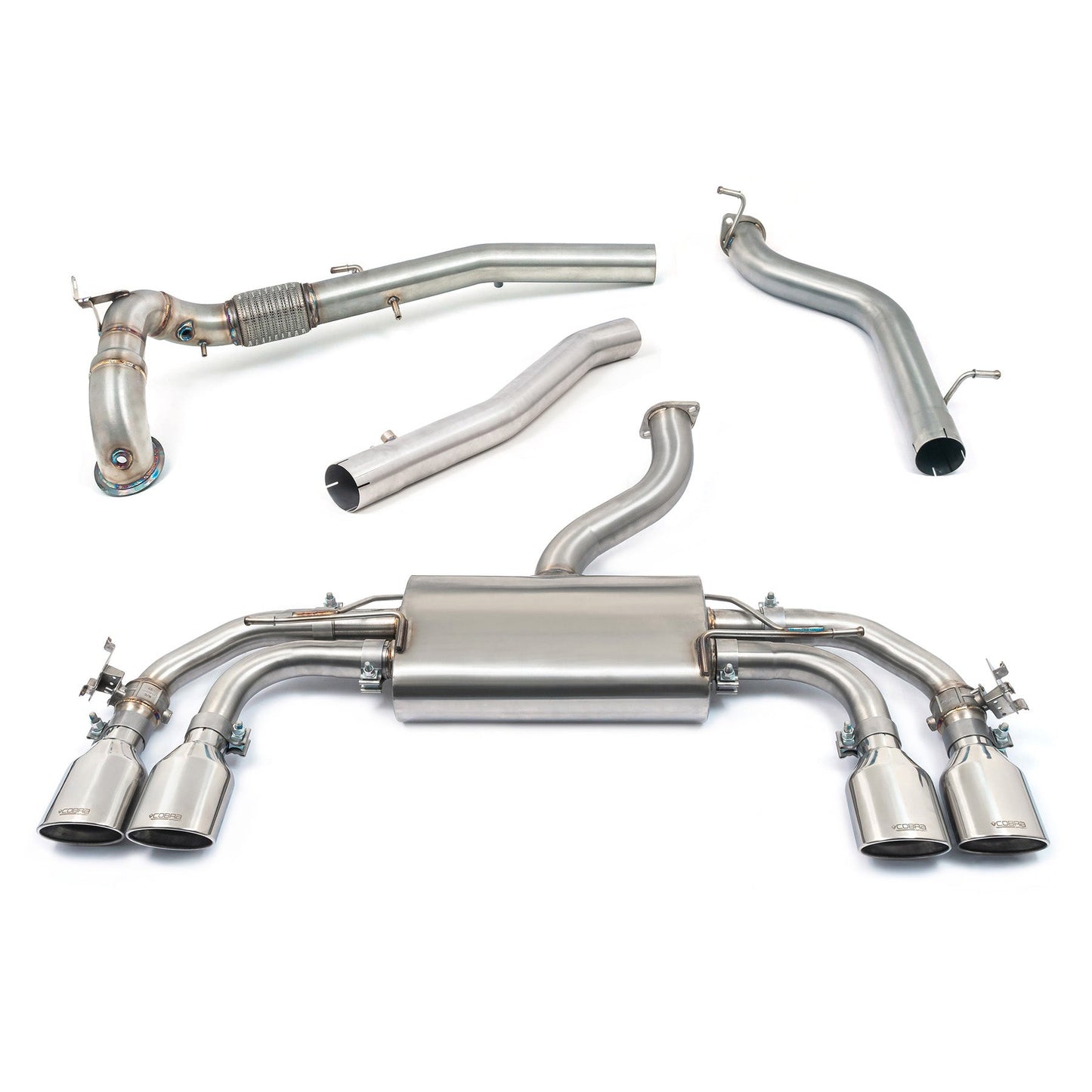 Cobra Exhaust VW Golf R (Mk8) 2.0 TSI (21+) Valved Turbo Back Performance Exhaust