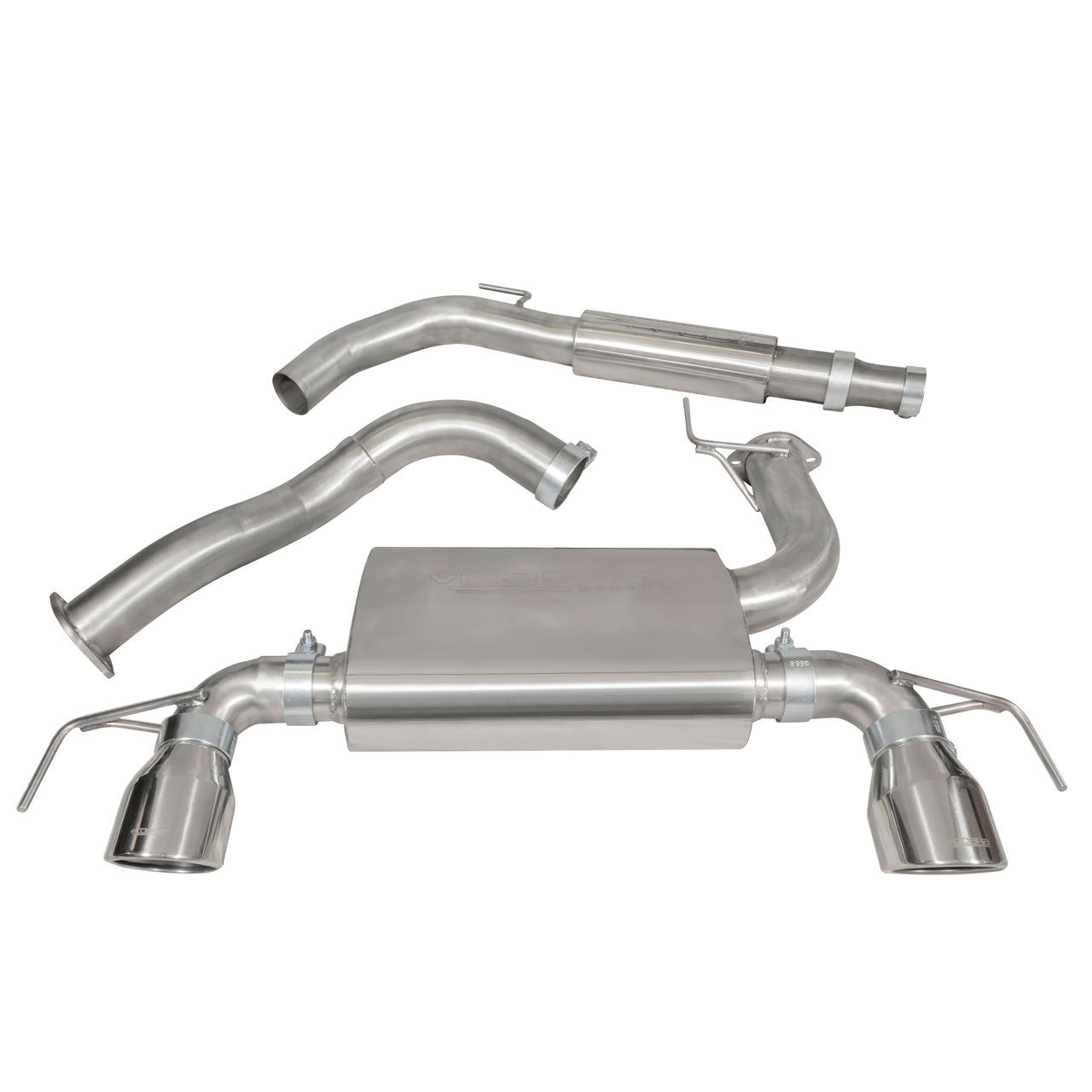 Cobra Exhaust Vauxhall Corsa E VXR (15-18) Centre and Rear Performance Exhaust | Duco Car Parts UK Car Parts