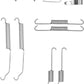 Mintex MBA882 Accessory Kit, brake shoes