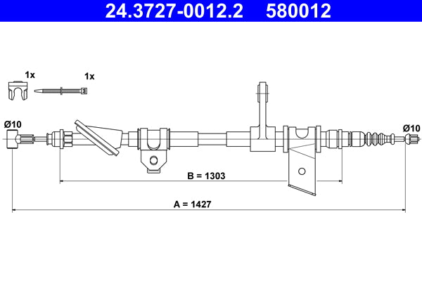BOSCH 1987477824 Parking Brake Cable Pull
