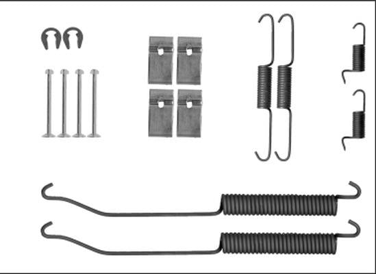 TEXTAR 97040300 Brake Shoe Fitting Kit