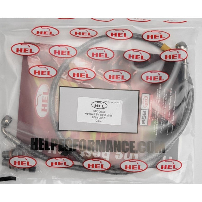 HEL Performance CL-HBC0078 Stainless Steel Braided Clutch Line (Flexible Hose Replacement) | ML Performance Car Parts