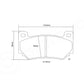 Brembo 07.B315.32-HP2 | HP2 Brake Pads