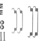 Mintex MBA820 Accessory Kit, brake shoes