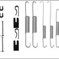 Mintex MBA854 Accessory Kit, brake shoes