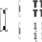 TEXTAR 97011600 Brake Shoe Fitting Kit