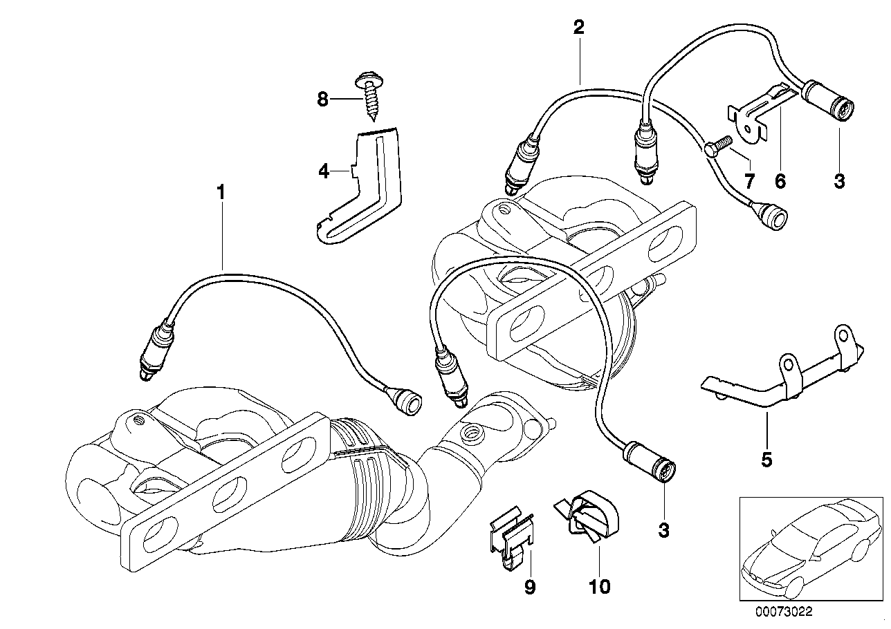 Genuine BMW 11781437586 Regulating Lambda Probe L=990MM | Duco Car Parts UK Car Parts