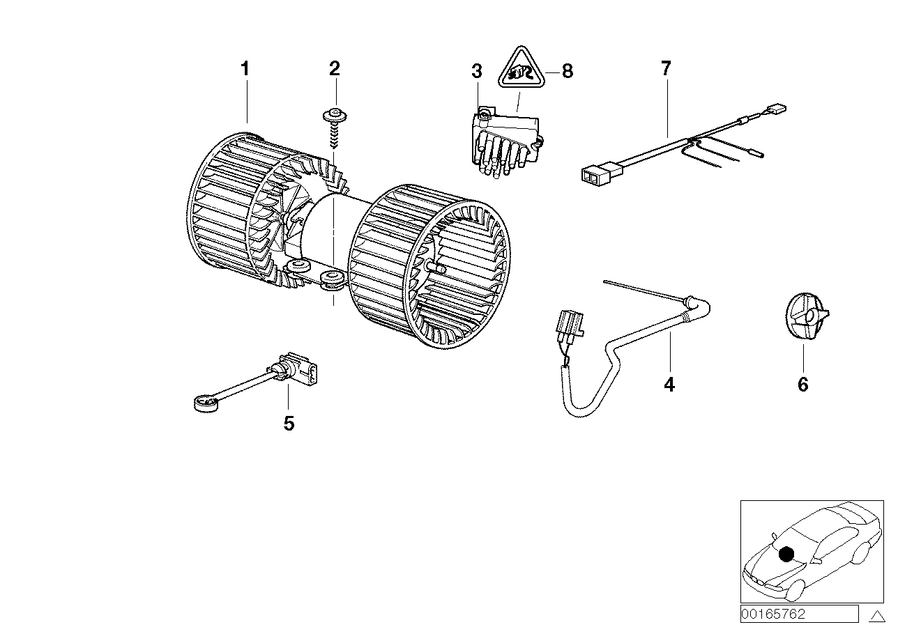Genuine BMW 64118391387 E39 E38 Evaporator Temperature Sensor (Inc. 728i, 725tds & 523i) | Duco Car Parts UK UK Car Parts