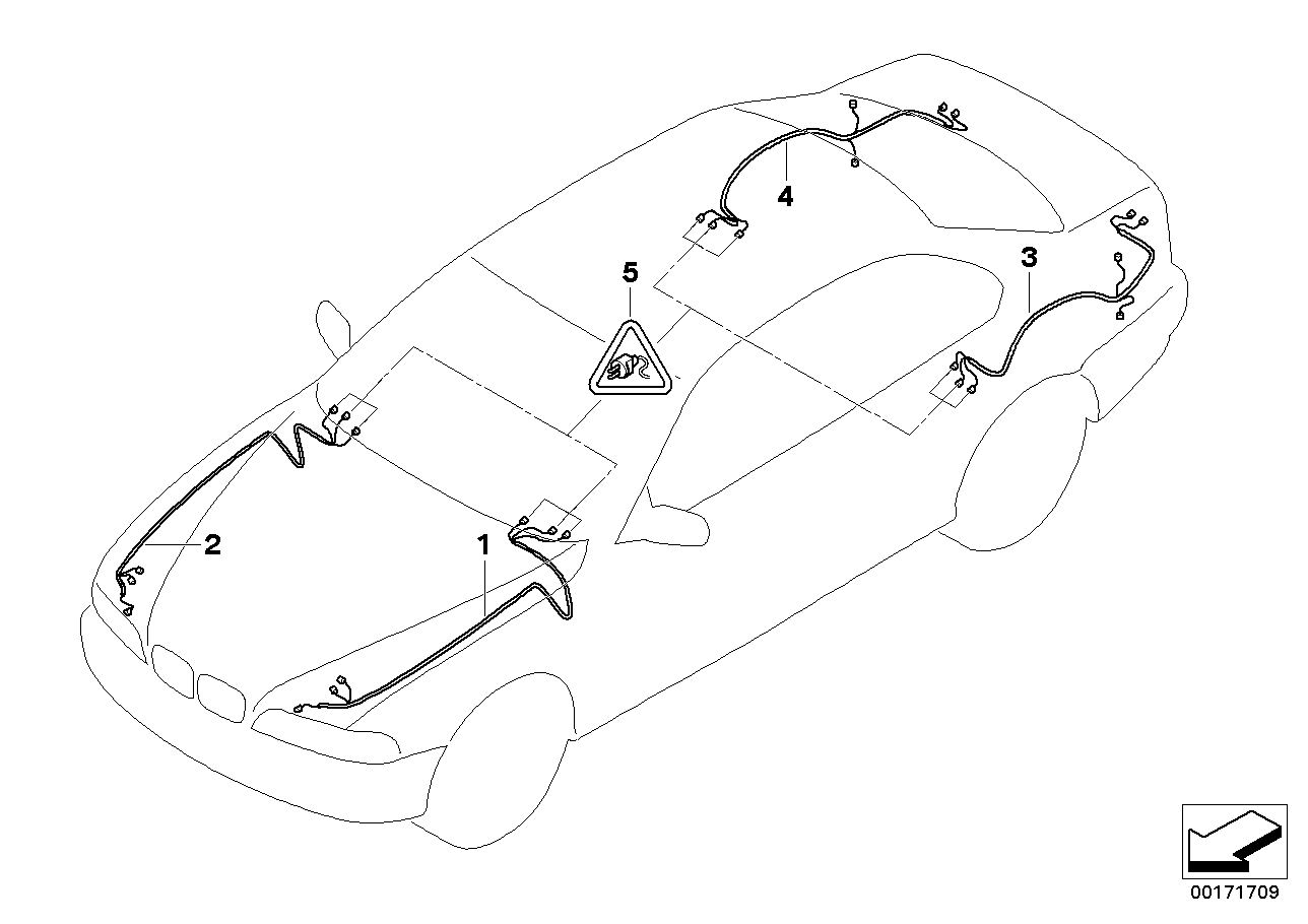 Genuine BMW 61119144754 E65 E66 Front Left Repair Wiring Set (Inc. 745i, 745Li & 730Li) | Duco Car Parts UK UK Car Parts