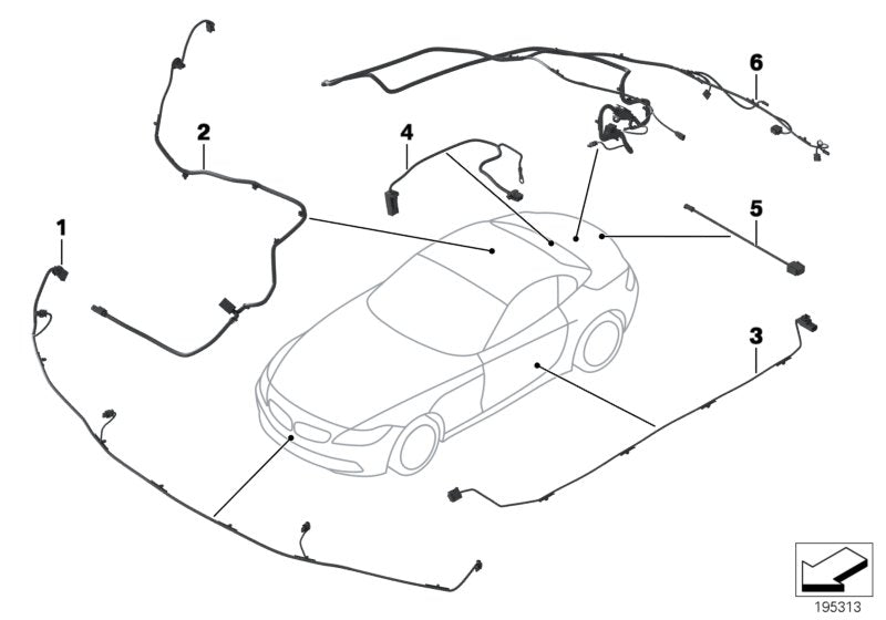 Genuine BMW 61129225779 E89 Wiring Trunk Lid (Inc. Z4 35is, Z4 35i & Z4 30i) | Duco Car Parts UK UK Car Parts