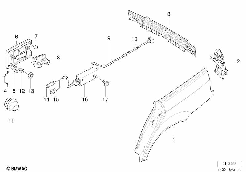 Genuine BMW 41348191708 Complete Tail Trim | Duco Car Parts UK Car Parts