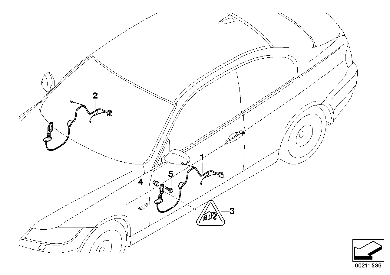 Genuine BMW 61129259828 E92 Wiring Set, Door, Co-Driver (Inc. 320d, 330d & 325i) | Duco Car Parts UK UK Car Parts