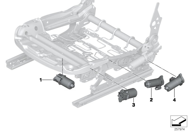 Genuine BMW 52107325534 Engine, Longitudinal Seat Adjustment P1-17411 | Duco Car Parts UK Car Parts