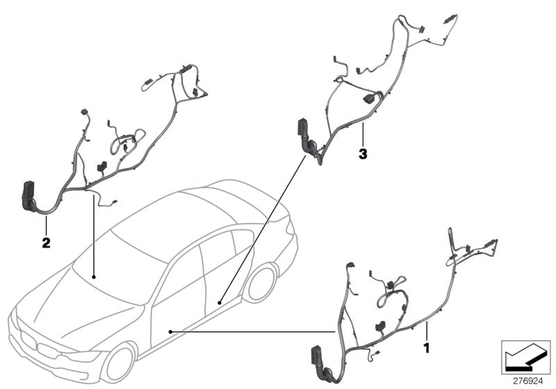 Genuine BMW 61129313630 Wiring Co-Drivers Side (Inc. 320d, 320dX & Hybrid 3) | Duco Car Parts UK UK Car Parts