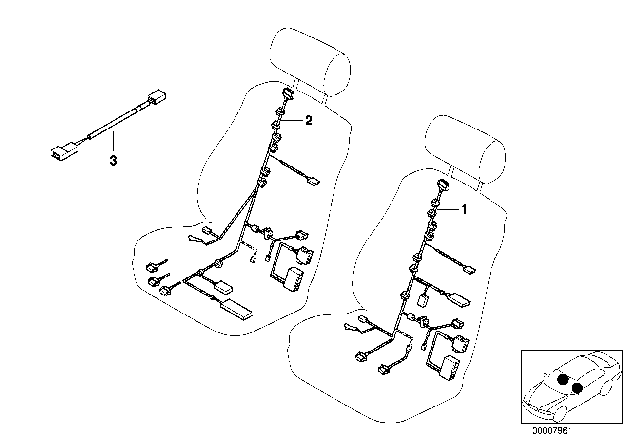 Genuine BMW 61126916009 E65 E66 Wiring Set Seat Left (Inc. 745d, 745Li & 735Li) | Duco Car Parts UK UK Car Parts