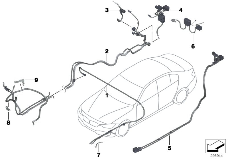 Genuine BMW 61129292748 Battery Cable Positive, Below-Floor HYBRID (Inc. Hybrid 3) | Duco Car Parts UK UK Car Parts