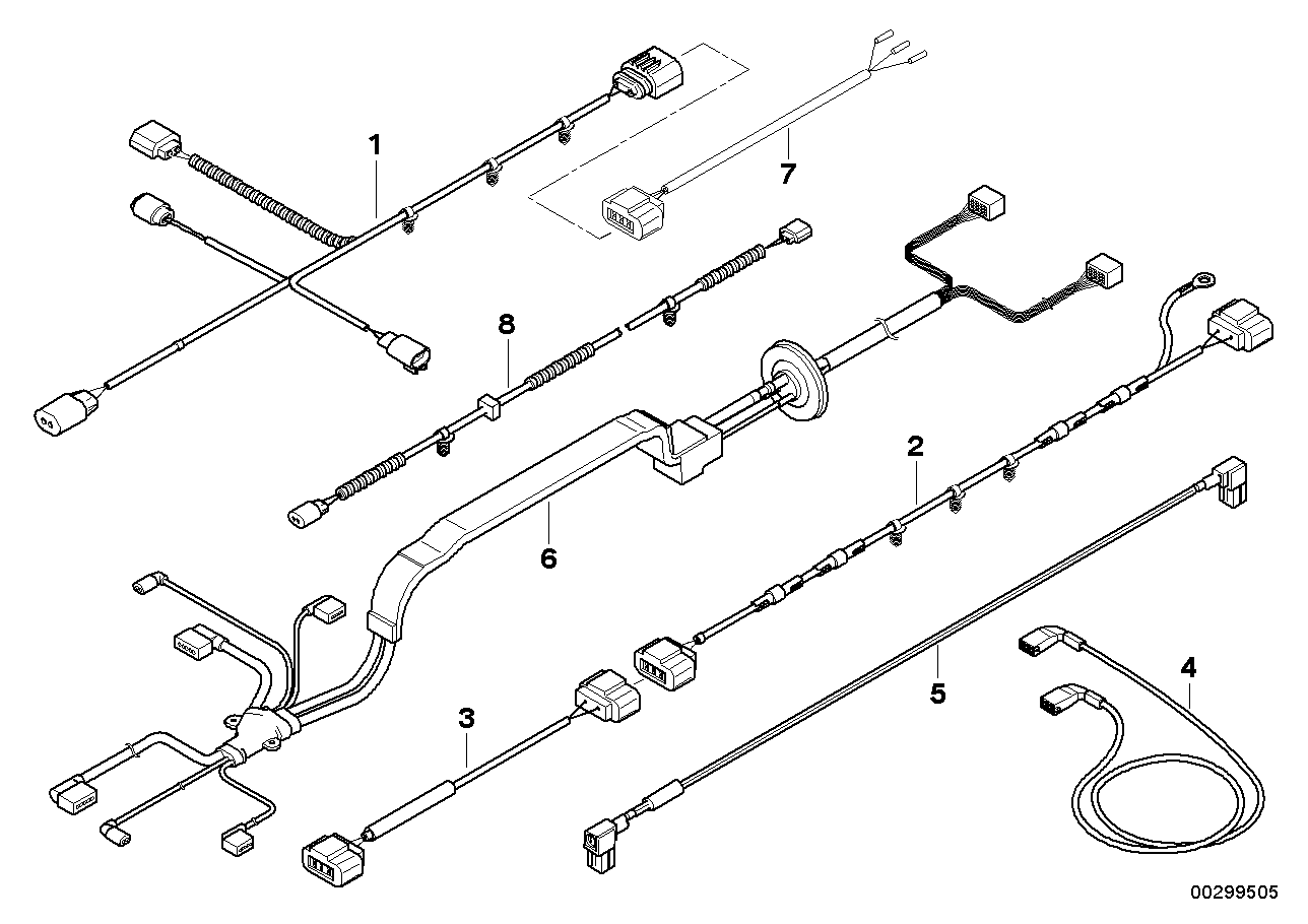 Genuine BMW 12517575579 E71 E72 E70 Wiring Harness, Rear Differential (Inc. Hybrid X6 & X6) | Duco Car Parts UK UK Car Parts