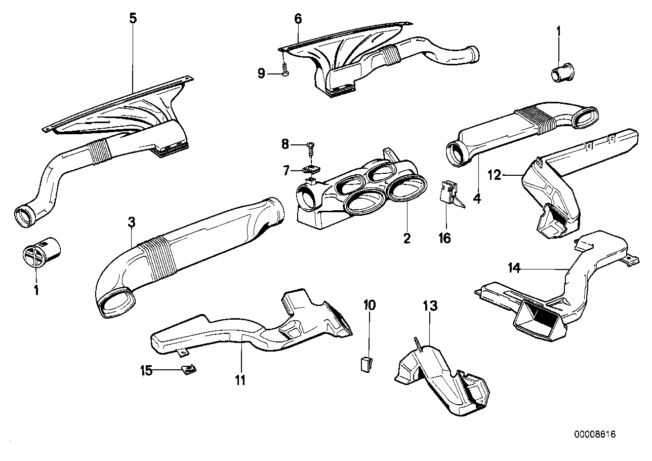 Genuine BMW 51451908968 E32 Defroster Nozzle (Inc. 740iL, 730i & 730iL) | Duco Car Parts UK UK Car Parts