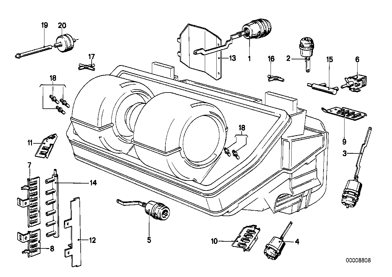 Genuine BMW 64111369309 E23 Actuator Fresh Air Flap (Inc. 735i, 728i & 733i) | Duco Car Parts UK Car Parts
