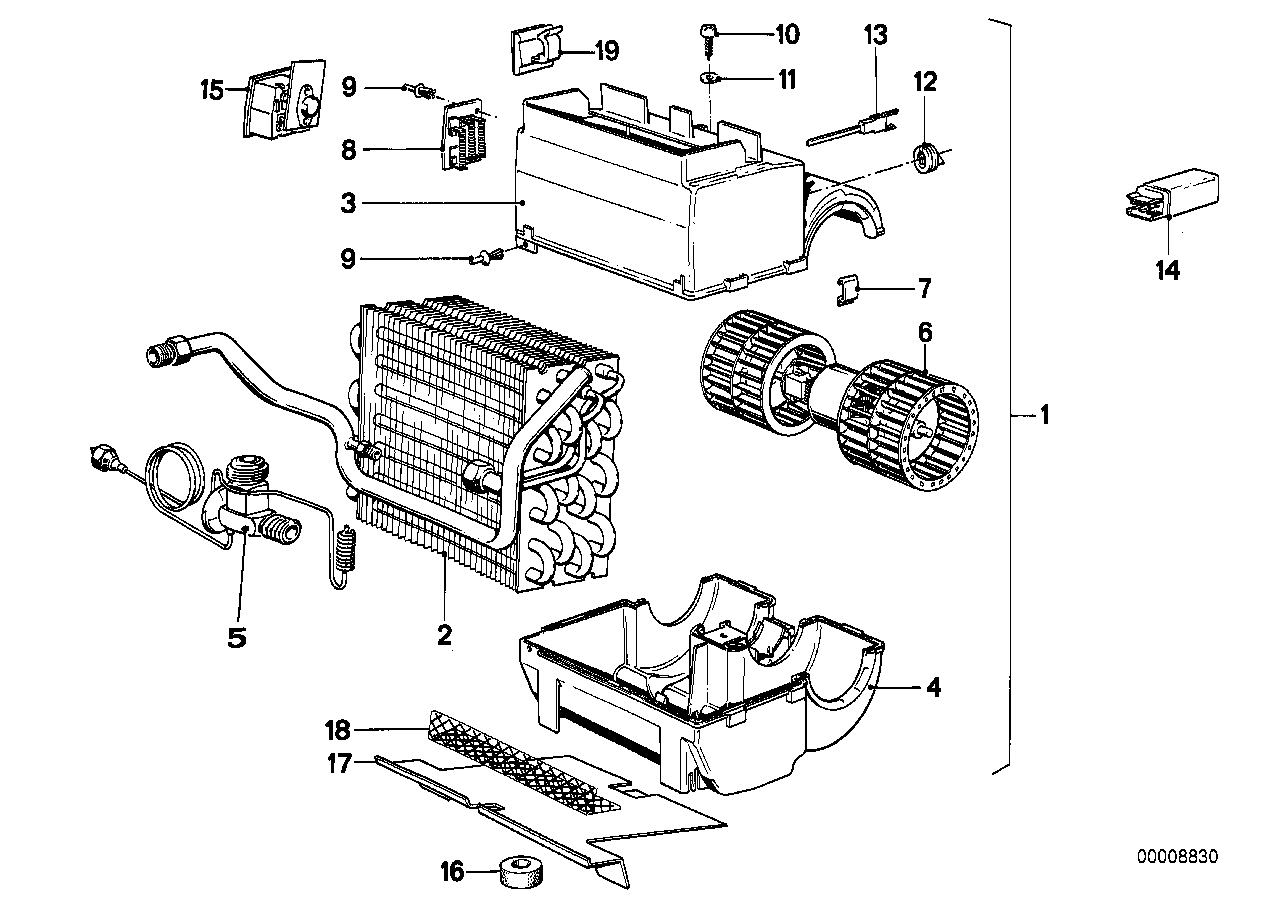 Genuine BMW 64501380658 E24 Expansion Valve (Inc. 628CSi, 635CSi & M635CSi) | Duco Car Parts UK UK Car Parts