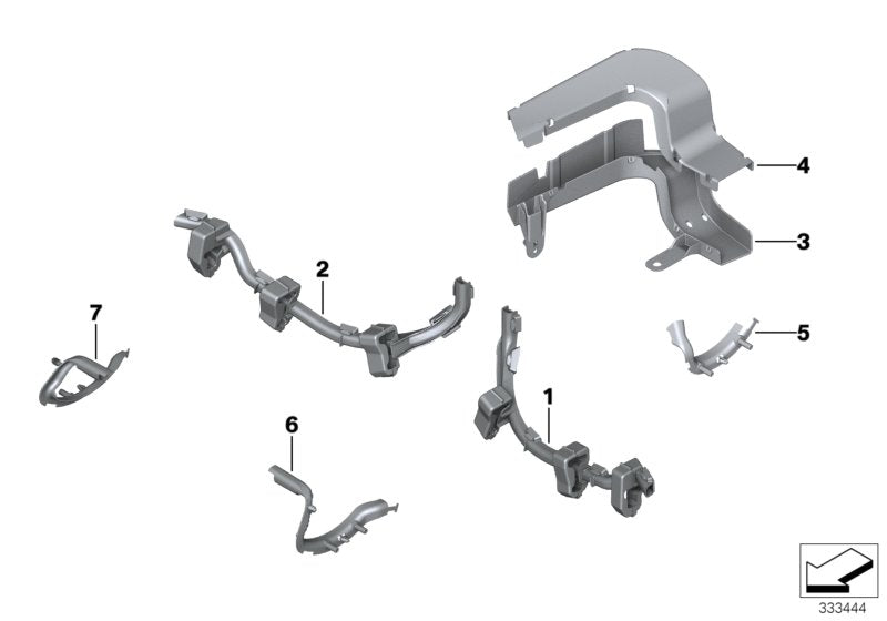 Genuine BMW 61139205819 Left Cable Guide (Inc. 520dX, 530dX & 528i) | Duco Car Parts UK UK Car Parts