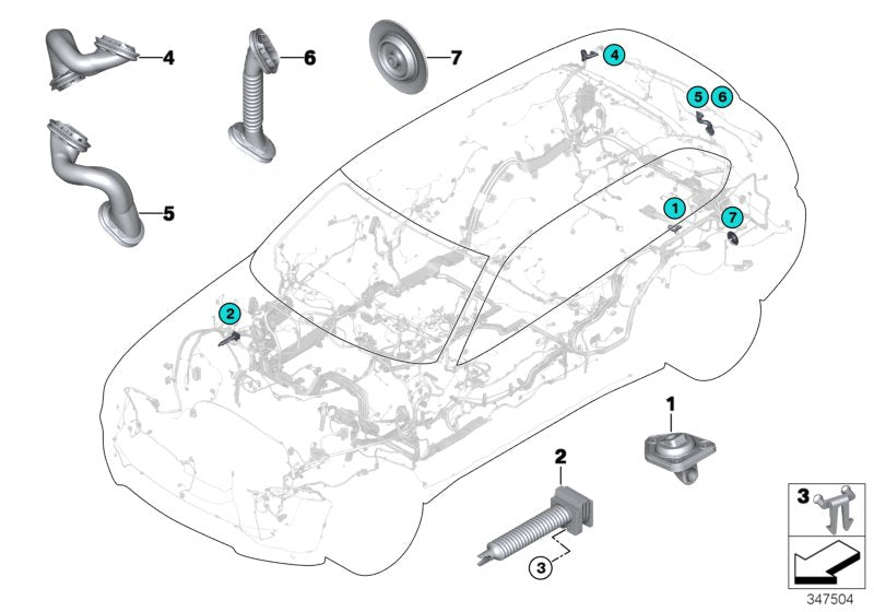 Genuine BMW 61138715694 G05 Grommet, Trunk Lid, Right (Inc. X5) | Duco Car Parts UK UK Car Parts