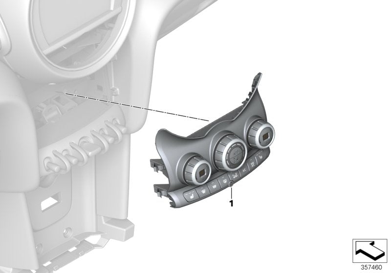 Genuine BMW 61319354510 F55 Automatic Air Conditioning Control (Inc. One First, Cooper SD & One D) | Duco Car Parts UK UK Car Parts