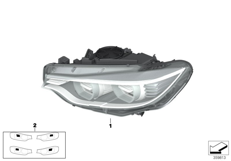 Genuine BMW 63117377849 Headlight, Led, Ahl, Left | Duco Car Parts UK Car Parts