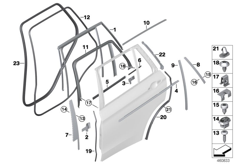 Genuine BMW 51767318509 Sealing, B-Column, Bottom Left | Duco Car Parts UK Car Parts