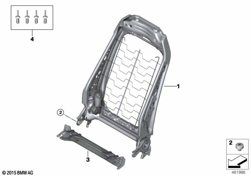 Genuine BMW 52107358299 Backrest Frame Electrical Left | Duco Car Parts UK Car Parts