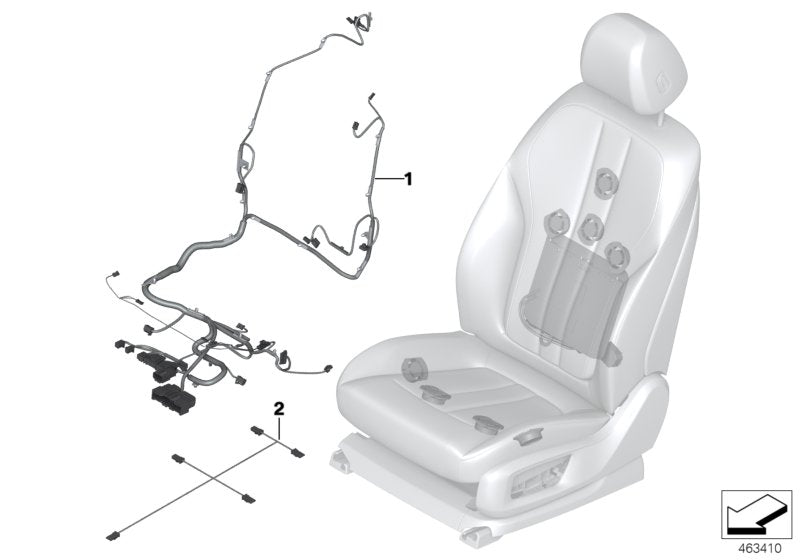 Genuine BMW 61129390347 G32 G30 G31 Wiring Harness Comfort Seat Left (Inc. 630d, 520i & 640dX) | Duco Car Parts UK UK Car Parts