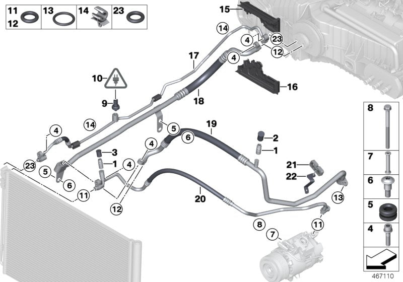 Genuine BMW 64539119426 RR6 Grommet Bottom Part (Inc. 518d, 640d & 550iX 4.4) | Duco Car Parts UK UK Car Parts