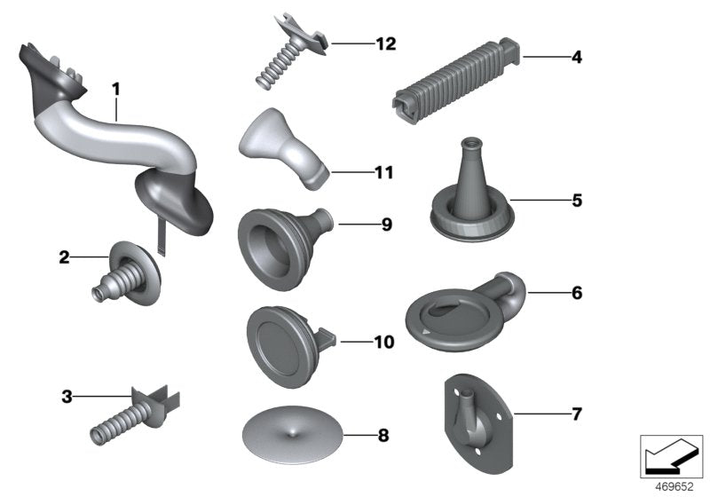Genuine BMW 61138386758 E71 E70 Grommet (Inc. X6 40dX, X3 28iX & X5 30dX) | Duco Car Parts UK UK Car Parts