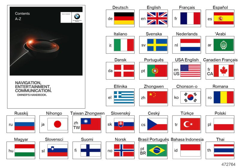 Genuine BMW 01402989653 Owner'S Manual For Infotainment EN | Duco Car Parts UK Car Parts